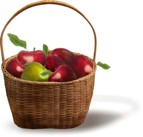Tube Fruit Panier De Pommes Png Basket Of Apples Png