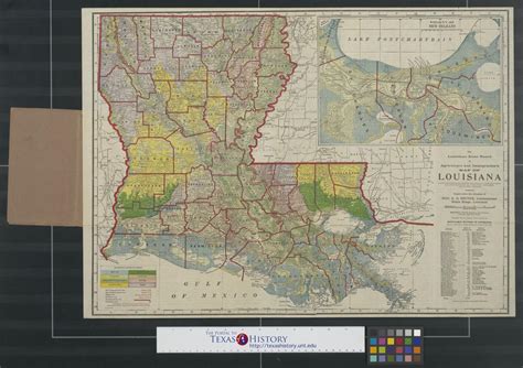 The Louisiana State Board Of Agriculture And Immigrations Map Of
