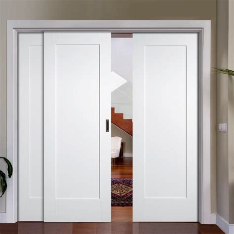 First, paint the door with a base color of your choosing. Easi-Slide OP2 White Shaker Pattern 10 Style Panel Sliding ...