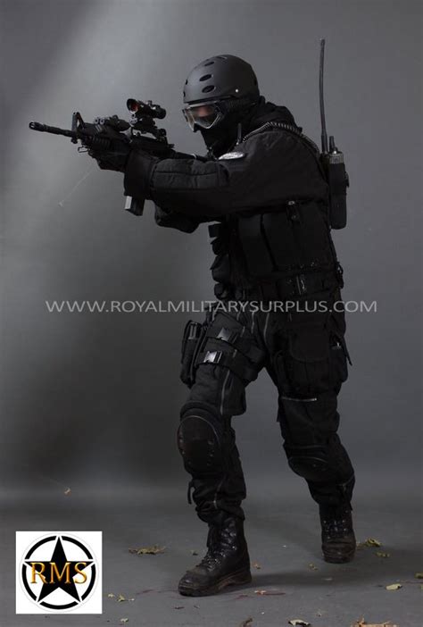 This Action Shot Presents Military Uniforms And Tactical Gear In A