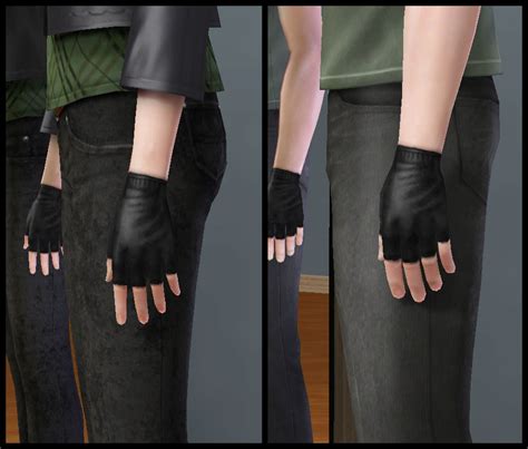 Mod The Sims Simple Fingerless Gloves