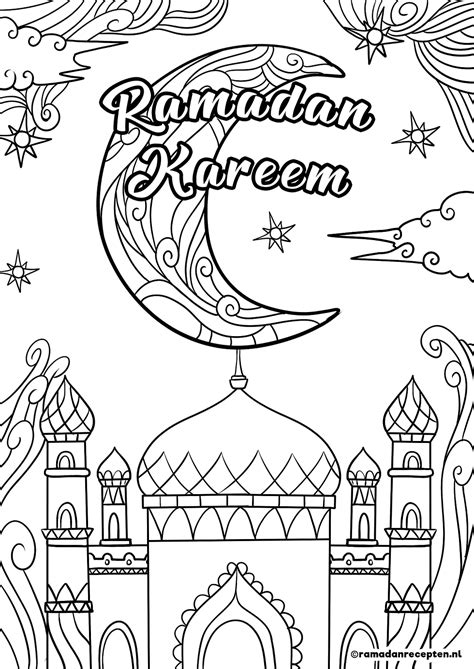 Ramadan Mubarak Coloring Pages Ramadan Coloring Pages Páginas Para