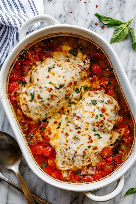 mozzarella baked chicken breasts recipe baked chicken recipe — eatwell101