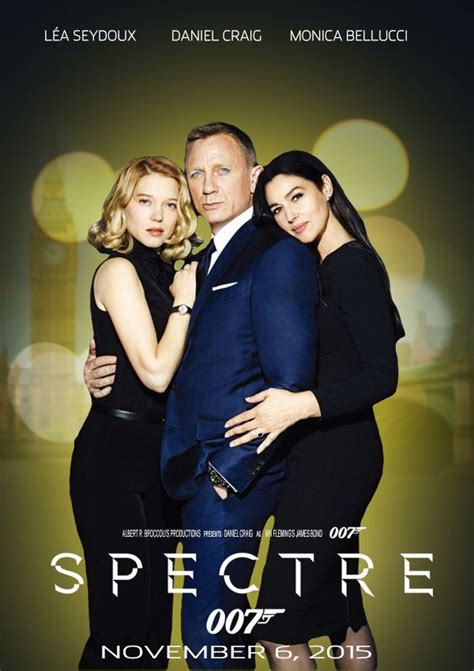 Spectre With Daniel Craig Monica Bellucci And Lea Seydoux James Bond James Bond Style James