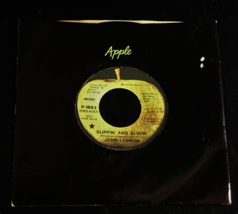 John Lennon Slippin And Slidin 1975 Cancelled Promo 45