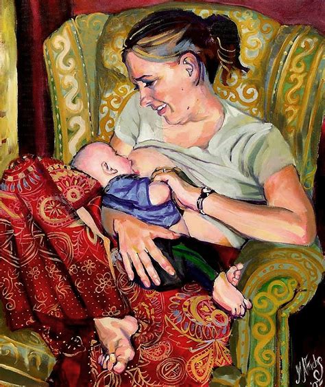 Marion Fuchs Self Portrait Breastfeeding Baby Ethan