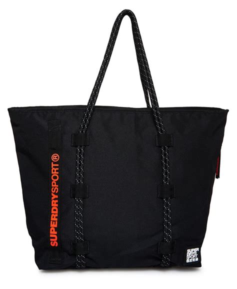 Womens Sport Tote Bag In Black Superdry Uk