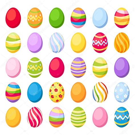 Easter Colorful Eggs Vector Illustration — Stock Vector © Naddya