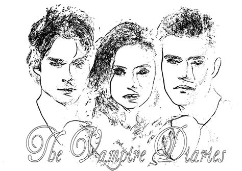 This makes it suitable for many types of projects. Vampire Diaries Coloring Pages | Vampire diaries, Cool ...