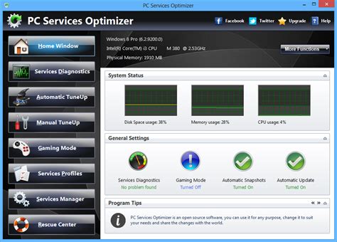 Keep your pc running smoothly with simple and advanced tools for all. Viewing PC Services Optimizer 2.2.385 - OlderGeeks.com ...