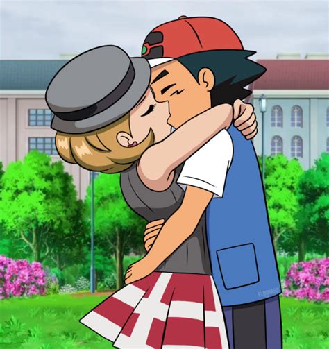 Pokemon Quest Ash And Serenas Journey Kiss By Willdinomaster55 On