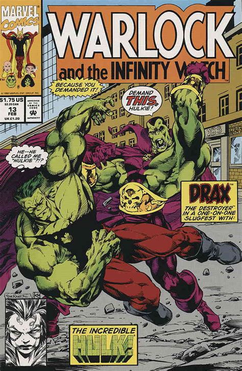 Warlock And The Infinity Watch 13 Fn Marvel Hulk Jim Starlin