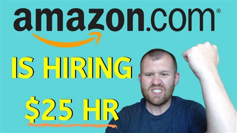 Amazon Jobs From Home Amazon Is Hiring 25 Hr Youtube