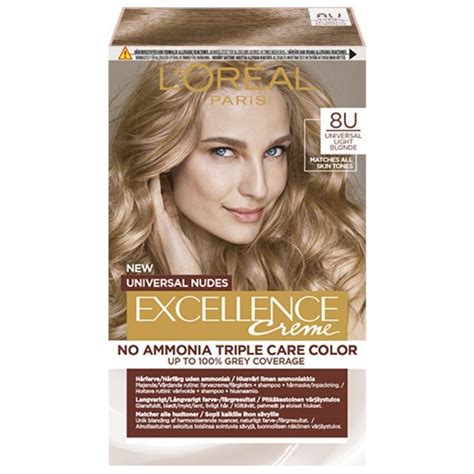 L Oréal Paris Excellence Universal Nudes 192 Ml 8u Light Blonde