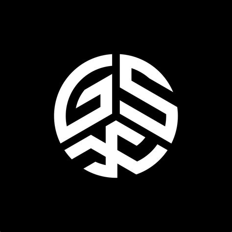 Gsx Letter Logo Design On White Background Gsx Creative Initials