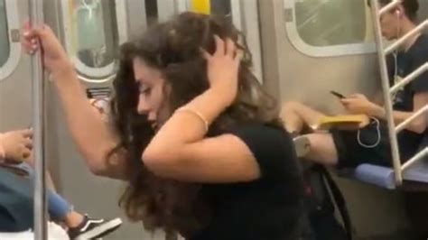 New York Subway Womans Sexy Train Photo Shoot Goes Viral Video