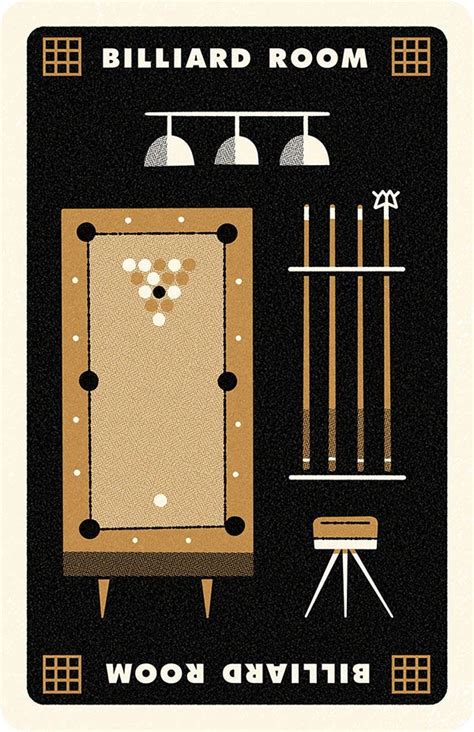 The rooms in traditional (1963) clue are: Clue Billiard Room, Andrew Kolb | Clue board game, Clue ...