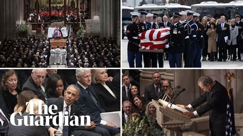 The Key Moments From George Hw Bushs Funeral Youtube
