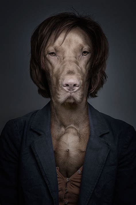 Hilarious Portraits Of Dogs Dressed In Human Clothes