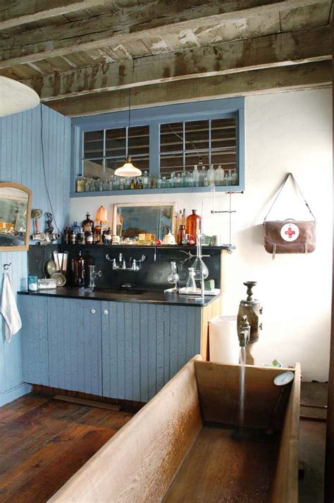 Stand out from the rest with the corner bar cabinet. Oswald Mill (With images) | Black countertops, Home, Blue ...