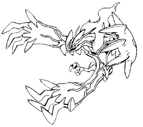 Pokemon Coloring Pages Yveltal With Images Pokemon Coloring