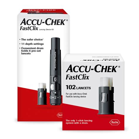 Accu Chek Fastclix Diabetes Lancing Device And Fastclix Lancets For