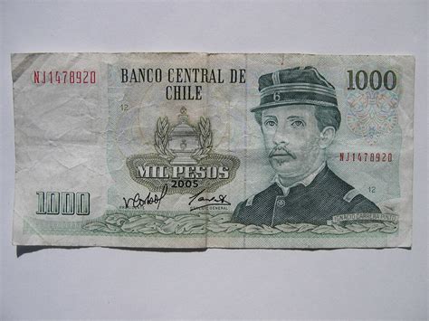 Chilean 1000 Peso Bill Worth About 2 At Current Exchange Flickr