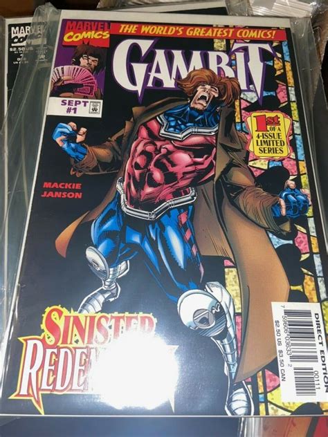 Gambit 1997 Lot Complete Mini Series Set Ws 1 4 X Men Limited Series