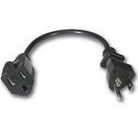 18 Awg Outlet Saver Power Extension Cord 1 Feet