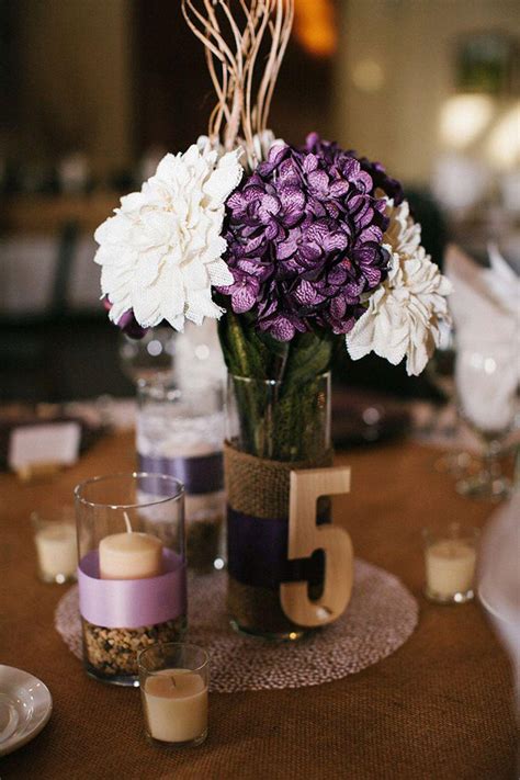 Happy halloween zombie party decorations. 37 Trendy Purple Wedding Table Decorations | Table ...