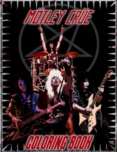 Motley Coloring Book Unofficial Art Crue Stress Relief Adult By David