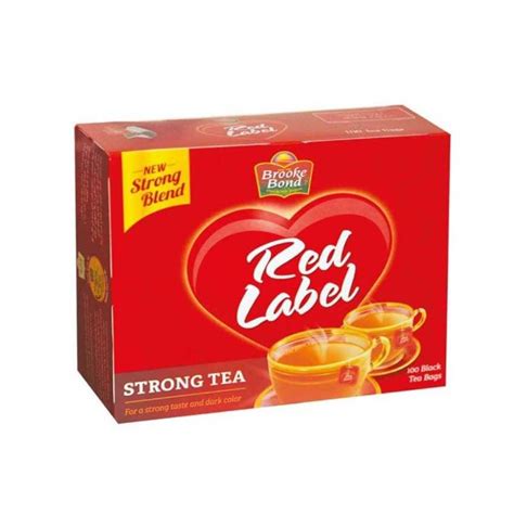 Brooke Bond Red Label Black Tea Bag 100 Tea Bags Falcon Fresh Online