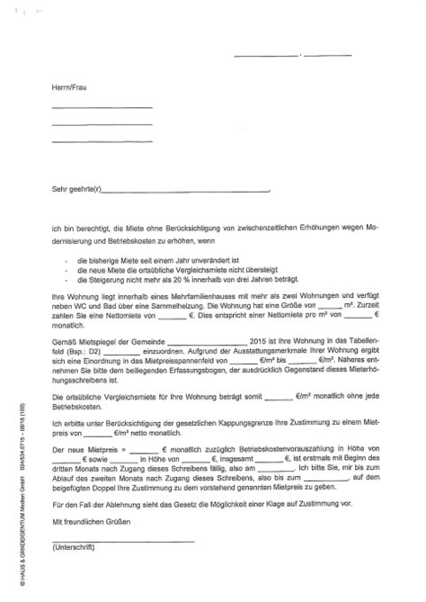 Nutzen sie unsere kostenfreien vorlagen als muster für ihre mieterhöhung. Musterbrief Mieterhöhung Ablehnen
