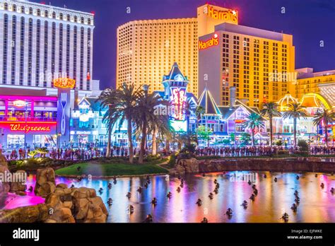 View Of The Las Vegas Strip Stock Photo Alamy