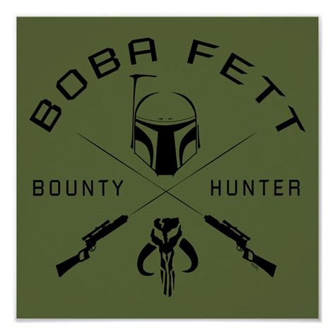 Boba Fett Black Badge Poster Zazzle Star Wars Decal Boba Fett