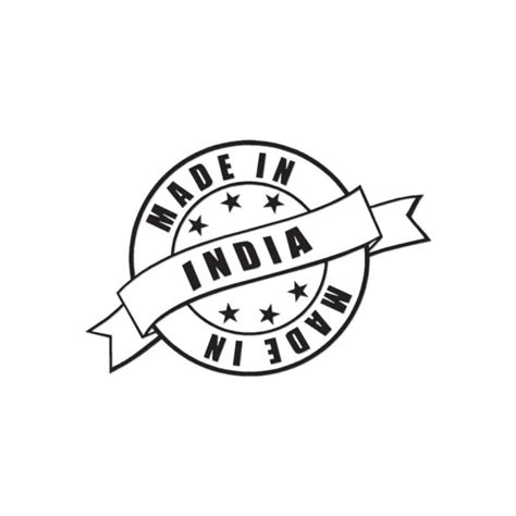 Made In India Stamp Logo Decal Sticker Multiple Colors And Sizes