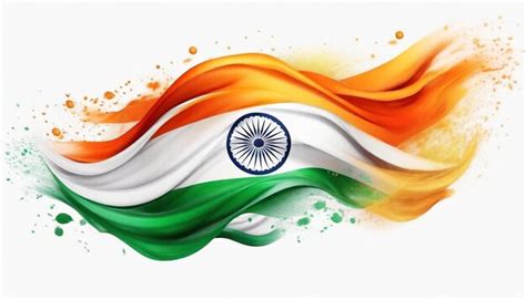 Premium Ai Image Flag Of India Isolated 3d Render