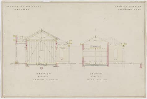 Working Drawings For Three Bridges Originally Called Crawley Railway