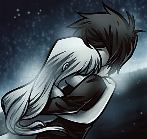 How to Draw an Anime Hug | Anime hug, Emo love cartoon, Anime