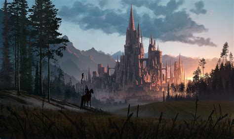 Great Castle By Tarmo Juhola Fantasy Landscape Fantasy Castle