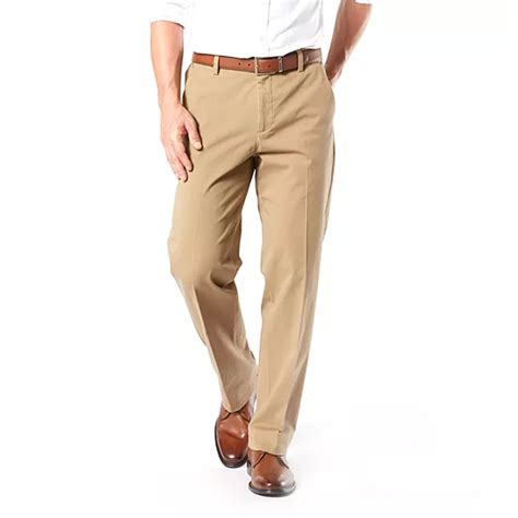 Dockers Workday Khaki With Smart 360 Flex Mens Classic Fit Flat Front