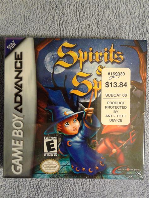 Spirits And Spells New Item Box And Manual Gameboy Advance