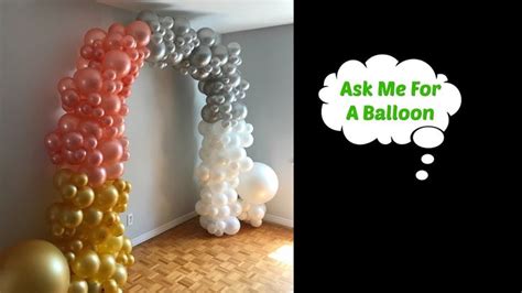 Arch Tutorial With Organic Balloons Youtube Balloon Wall