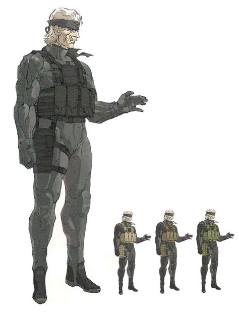 Old Snake Character Art Metal Gear Solid 4 Art Gallery Gear Art