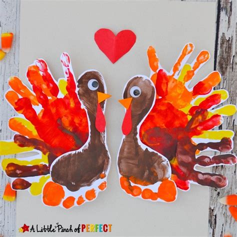 Handprint And Footprint Turkey An Adorable Thanksgiving Craft For Kids