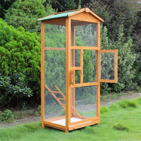 Pawhut 65 In Outdoor Aviary D10 004 Large Bird Houses Large Bird