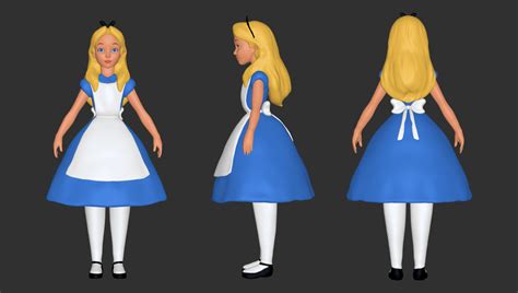 Obj File Alice In Wonderland・model To Download And 3d Print・cults
