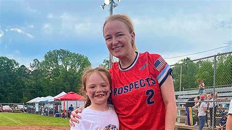 teen mom maci bookout shares new photo of daughter jayde 7 at softball game after ex ryan
