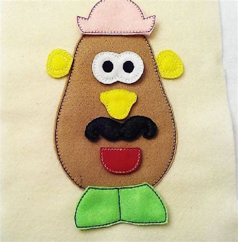 Add On Set For Potato Head Includes 9 Pieces Felt Mat Game Educational
