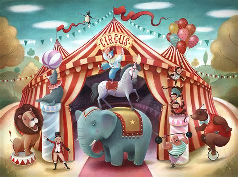 Circus Illustrations Richard Johnson Illustrator
